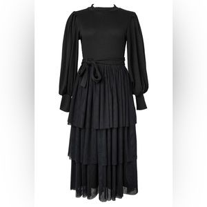 COSETTE MIDI DRESS IN BLACK